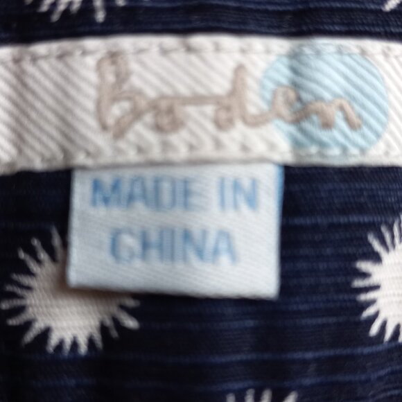 BODEN navy and white starburst polka dots mini skirt - Picture 2 of 10